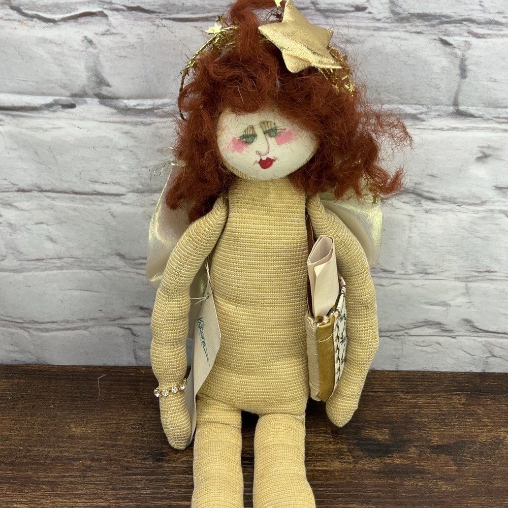 Jill Krasner Studios Vintage Red Hair Angel Doll The Gray Dove